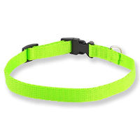 Produktbild von Monkimau Hundehalsband für Welpen und mittelgroße Hunde aus Nylon in Grün wasserabweisend - 1 Stk.