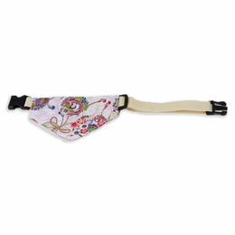 Monkimau Hundehalsband mit Halstuch aus Baumwolle in buntem asiatischem Design für mittelgroße Hunde – Bild 1 von 8