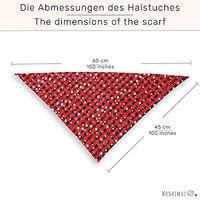 Produktbild von MONKIMAU Hundehalstuch für große Hunde aus Baumwolle Weihnachten Design in Grün - 1 Stk.