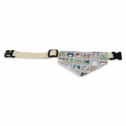 Monkimau Hundehalstuch Set mit Nylon-Halsband und Baumwoll-Halstuch für mittelgroße Hunde Bunt – Bild 1 von 8