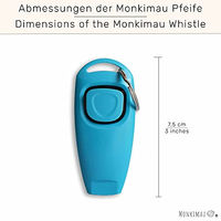 Produktbild von Monkimau Hundepfeife mit Klicker Trainingsset für Hunde und Katzen in Grün - 1 Stk.