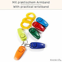 Produktbild von Monkimau Hundepfeife mit Klicker Trainingsset für Hunde und Katzen in Weiß aus Kunststoff - 1 Stk.