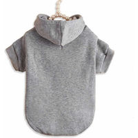 Produktbild von Monkimau Hundepullover Hoodie aus Baumwolle für mittlere Hunde Grau M