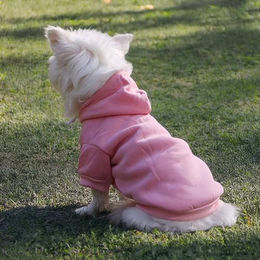 Monkimau Hundepullover Hoodie aus Fleece für Hunde in Braun XS – Bild 1 von 3