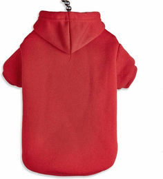 Monkimau Hundepullover Hoodie aus Fleece für Hunde in Rot Größe L – Bild 1 von 13