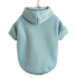 Monkimau Hundepullover Hoodie aus Fleece für kleine bis große Hunde Hellblau M – Bild 1 von 9