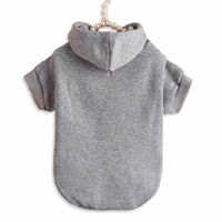 Produktbild von Monkimau Hundepullover Hoodie aus Fleece für kleine bis große Hunde in Grau Größe XXL