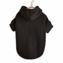 Monkimau Hundepullover Hoodie aus Fleece für kleine bis große Hunde in Schwarz XS – Bild 1 von 5