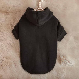 Monkimau Hundepullover Hoodie aus Fleece in Schwarz Größe XS – Bild 1 von 5