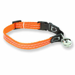 Monkimau Katzenhalsband mit Glöckchen und Reflektor leuchtend - 1 Stk. – Bild 1 von 13