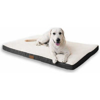 Produktbild von Monkimau Orthopädisches Hundebett für große Hunde aus Oxford-Gewebe XL Grau Beige