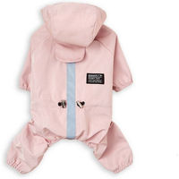 Produktbild von Monkimau Regenmantel für Hunde in Pink Größe S aus wasserdichtem Polyester