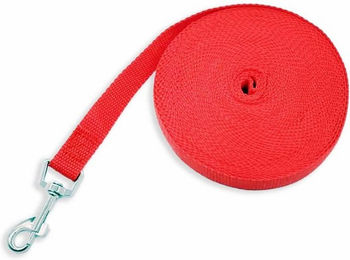 Monkimau Schleppleine für Hunde aus Nylon in Rot mit 5 m Länge – Bild 1 von 4