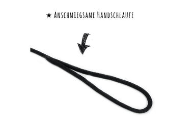 Monkimau Schleppleine für Hunde aus Nylon mit Handgriff Schwarz 500cm – Bild 1 von 3