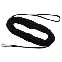 Produktbild von Monkimau Schleppleine für kleine bis mittelgroße Hunde aus Nylon in Schwarz 10m wasserabweisend - 10 m