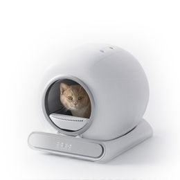 Monkimau Selbstreinigende Katzentoilette mit App-Steuerung und Wifi in Weiß - 65 l – Bild 1 von 13