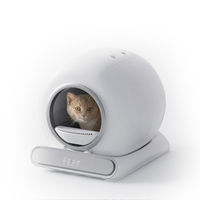 Produktbild von Monkimau Selbstreinigende Katzentoilette mit App-Steuerung und Wifi in Weiß - 65 l
