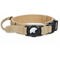 Produktbild von Monkimau Taktisches Hundehalsband aus Nylon mit Handgriff und AirTag Halter für erwachsene Hunde