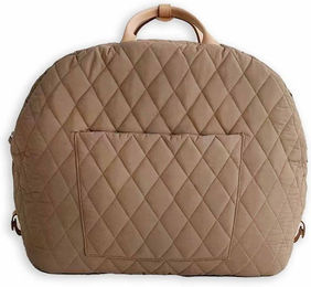 Monkimau Transportbox für kleine Hunde und Katzen aus Polyester in Beige Braun Größe S – Bild 1 von 4