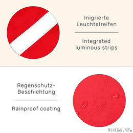 Monkimau Winterjacke für große Hunde wasserabweisend mit Fleece-Unterseite Blau XL - 1 Stk. – Bild 1 von 5