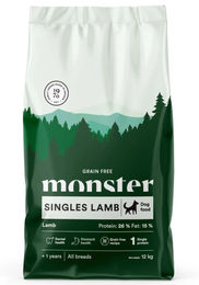 Monster Dog Getreidefreies Trockenfutter Lamm für erwachsene Hunde 12kg – Bild 1 von 1