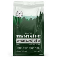 Produktbild von Monster Dog Getreidefreies Trockenfutter Lamm Monoprotein Sensitive für erwachsene Hunde 2kg
