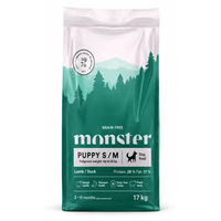 Produktbild von Monster Dog Getreidefreies Welpen Trockenfutter für kleine und mittlere Rassen mit Lamm und Ente 17kg