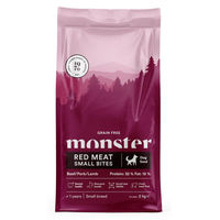 Produktbild von Monster Dog Grain Free Small Bites Getreidefreies Trockenfutter für kleine Hunde mit rotem Fleisch 12kg