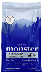 Monster Dog Grain Free Sterilized Getreidefreies Trockenfutter für erwachsene Hunde mit Fisch 2kg – Bild 1 von 2
