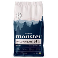 Produktbild von Monster Dog Grain Free Wild Ocean Sensitive Getreidefreies Trockenfutter für ausgewachsene Hunde mit Weißfisch 12kg