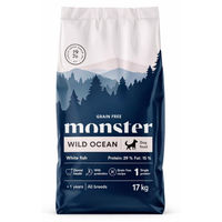 Produktbild von Monster Dog Grain Free Wild Ocean Sensitive Getreidefreies Trockenfutter für ausgewachsene Hunde mit Weißfisch 17kg