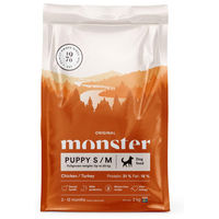 Produktbild von Monster Dog Original Puppy Glutenfreies Trockenfutter mit Huhn und Pute für kleine und mittelgroße Welpen 2kg