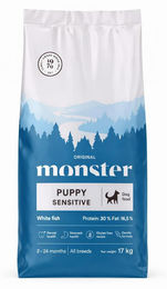 Monster Dog Original Puppy Sensitive Hundetrockenfutter mit Fisch glutenfrei für Welpen 17kg – Bild 1 von 1