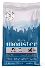 Monster Dog Original Puppy Sensitive Trockenfutter mit Fisch für Welpen glutenfrei 12kg – Bild 1 von 2