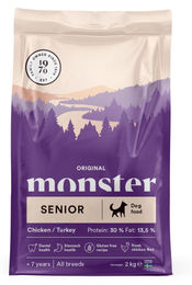 Monster Dog Original Senior Trockenfutter mit Huhn und Pute glutenfrei 2kg – Bild 1 von 2