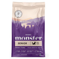 Produktbild von Monster Dog Original Senior Trockenfutter mit Huhn und Pute glutenfrei 2kg