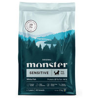 Produktbild von Monster Dog Original Sensitive Trockenfutter Fisch Glutenfrei für erwachsene Hunde 2kg