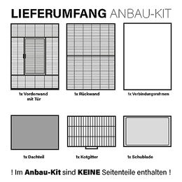 Montana Cages Anbaukit für New Sydney I und II Voliere für Papageien 90 x 70 cm – Bild 1 von 2
