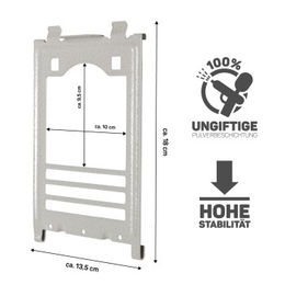 Montana Cages Badehaustür für Papageien und Vögel aus Kunststoff in Silber und Grau – Bild 1 von 3