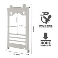 Produktbild von Montana Cages Badehaustür für Papageien und Vögel aus Kunststoff in Silber und Grau