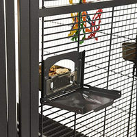 Produktbild von Montana Cages Denver II Eck Voliere XXL Vogelkäfig für Papageien in Antik