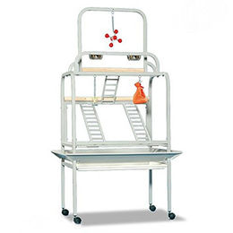Montana Cages Freisitz New Moonlite Platinum Vogelvoliere aus Metall in Silber – Bild 1 von 2