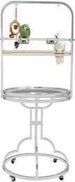 Montana Cages Freisitz New Starlite Platinum XXL für Papageien aus Metall in Silber und Grau – Bild 1 von 13