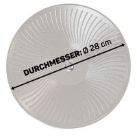 Produktbild von Montana Cages Laufteller aus Metall für Chinchillas und Degus Durchmesser 28 cm Silber