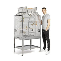 Montana Cages Madeira III Premium Vogelkäfig aus Holz für Sittiche und Großsittiche inkl. Anflugklappe und Freisitz 90 x 70 x 170 cm – Bild 1 von 9
