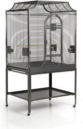 Montana Cages Madeira III Vogelkäfig Voliere für Wellensittiche Papageien und Agaporniden aus Metall in Grau – Bild 1 von 8