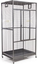 Montana Cages New Sydney I XXL Voliere für Papageien in Dunkelgrau ca. 90 x 70 x 180 cm – Bild 1 von 5