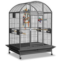 Produktbild von Montana Cages Papageienvoliere Grande Castell XL mit Anflugklappe und Auffangschürze Antik 147 x 122 x 192 cm