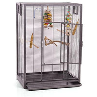 Produktbild von Montana Cages Premium Vogelvoliere New Melbourne I Vogelkäfig für Sittiche und kleine Papageien Antik Edition 80 x 50 x 110 cm