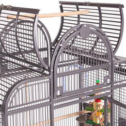 Montana Cages San Remo Vogelvoliere für Papageien und Sittiche in Antik-Optik aus Metall – Bild 1 von 5